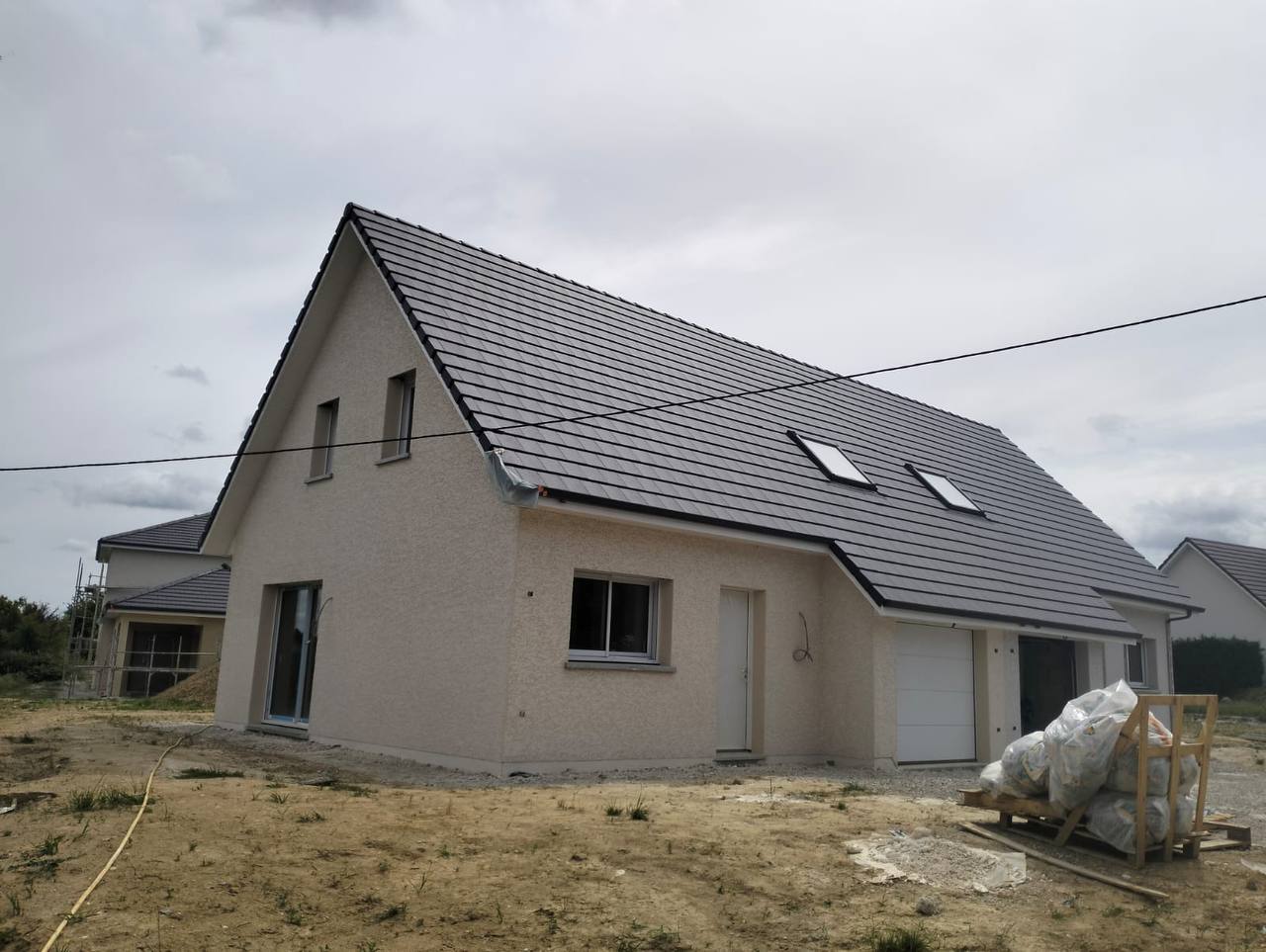 Enduit neuf maison individuelle Jura